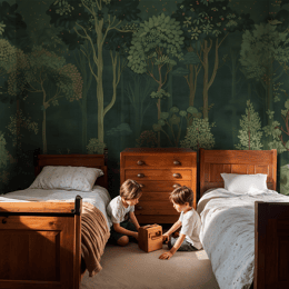 Papier peint panoramique Forêt des Merveilles – Décor féerique et luxuriant