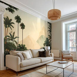 Tropical garden - Papier peint panoramique