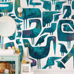 Papier peint panoramique design, abstrait – Vogelbild