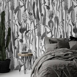 Babylonia noir et blanc - Papier peint jungle