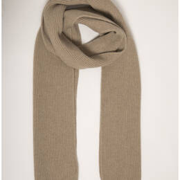 Echarpe Mixte Andréa Beige Mérinos et cachemire