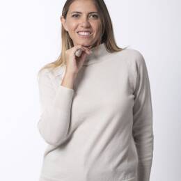 PULL COL MONTANT FEMME ECRU Merinos-cachemire - BAPTISTINE