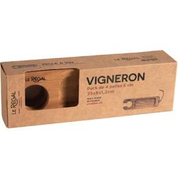 Quatre pelles apéro à vin