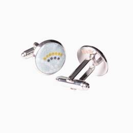 Boutons de manchette Shell givre