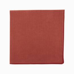 Pochette de costume brique