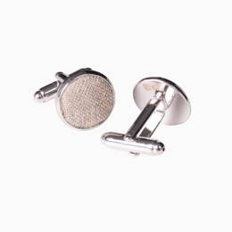Boutons de manchette Lin naturel ficelle