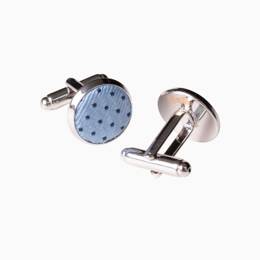 Boutons de manchette Soie Venezia bleu ciel