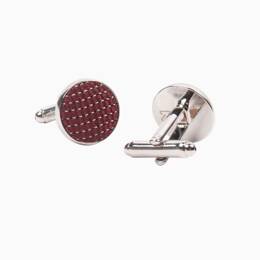 Boutons de manchette Soie Fiorenza bordeaux