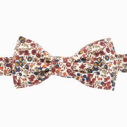Nœud papillon Liberty Wiltshire Whisky doublure Brique