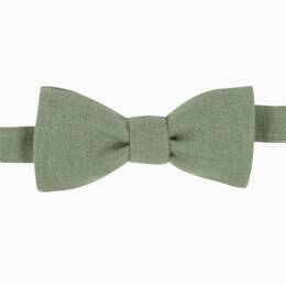 Nœud papillon Lin vert argile