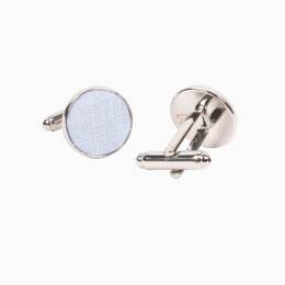Boutons de manchette Lin bleu ciel