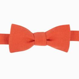 Nœud papillon Lin orange sanguine