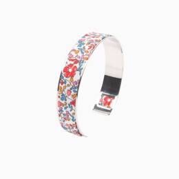 Bracelet laiton argenté - Liberty Katie & Millie bleu rose