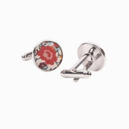 Boutons de manchette Liberty Emma brique