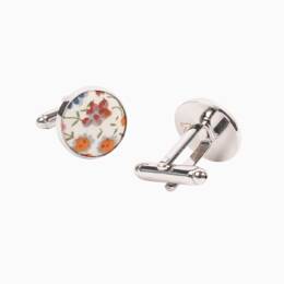 Boutons de manchette Liberty Phoebe terracotta
