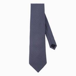 Cravate Soie Milano bleu marine