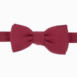Nœud papillon Lin framboise