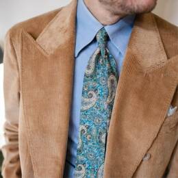 Cravate Liberty Lee Manor vert