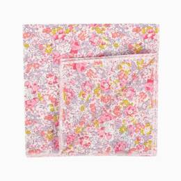 Pochette de costume Liberty Claire Aude rose