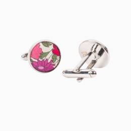Boutons de manchette Liberty Poppy grenadine
