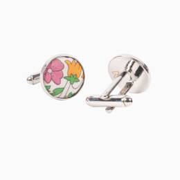 Boutons de manchette Liberty Poppy limonade