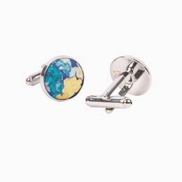 Boutons de manchette Liberty Shasta bleu