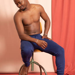 Caleçon long thermique Coton épais - Marine - Homme