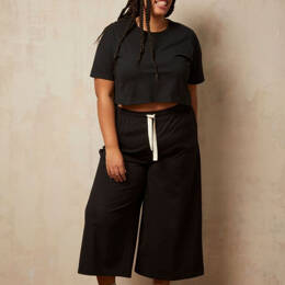 Pantalon Large - Noir - Femme