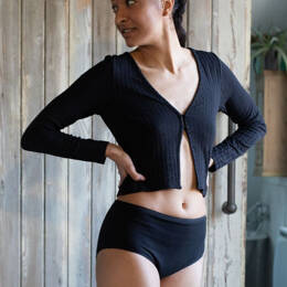 Culotte menstruelle taille haute - Noir - Femme