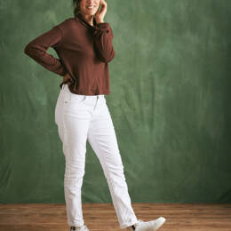 Pull col montant chocolat - Femme - Femme