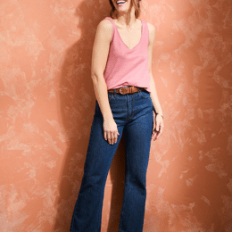 Débardeur recto-verso 100% Lin