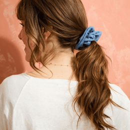 Chouchou 100% Lin - Bleuet