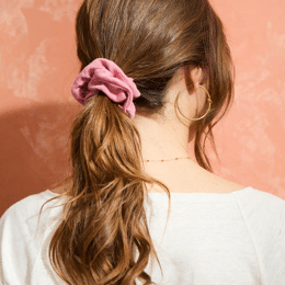 Chouchou 100% Lin - Vieux Rose