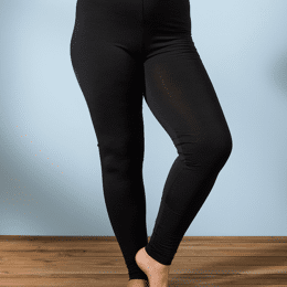 Legging en Laine Mérinos - Noir - Femme