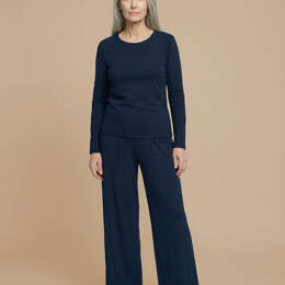 Pantalon de nuit - Marine - Femme