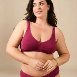 Brassière à pinces - Grenat - Bordeaux - Femme