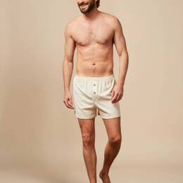 Caleçon court en Coton BIO - Naturel - Blanc - Homme