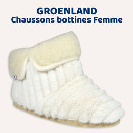GROENLAND Chaussons Femme Bottines fourrées