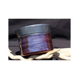 Vase droit artisanal cylindrique col évasé Moreï violet foncé mauve M