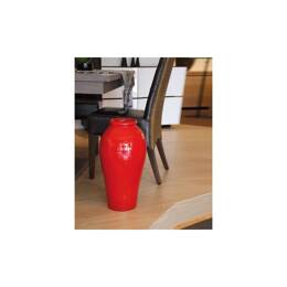 Poterie style égyptien forme jarre arrondie large col - Niger rouge  - Poterie