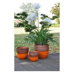 Pot en terre cuite Orange et Cuivre - Massaya Pain d’Épices