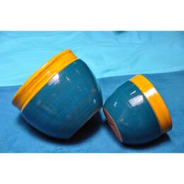 Petit pot rond profond Austral Jaune et Bleu - Fashion’s Pop