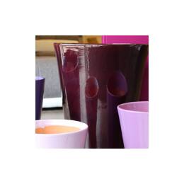 Grand pot haut droit en terre cuite artisanale - Sydney Ultra Violet
