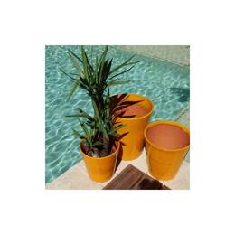 Pot artisanal cuvier haut forme V jaune Ibiza Sunshine - Sydney