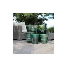 Pot artisanal cuvier haut forme V vert jade - Sydney Jade