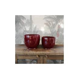 Pot droit sur pied - Bouquet Chocolat & Cerise Noire