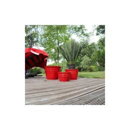 Vase droit en V - Elixir rouge Coquelicot