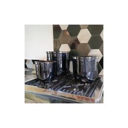 Pot droit avec rebord fin Gris Anthracite - Flacon Métal