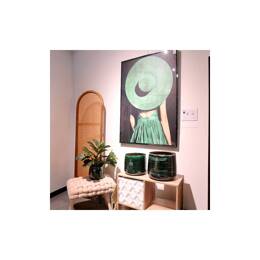 Pot de fleurs artisanal vert jade - Saint Tropez Jade