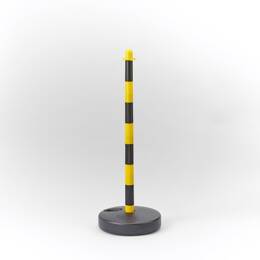 Mottez potelet plastique sur coupelle ronde b360cnojarond